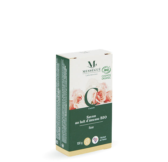 Mességué Seife mit Eselsmilch BIO, Duft Rose 100g