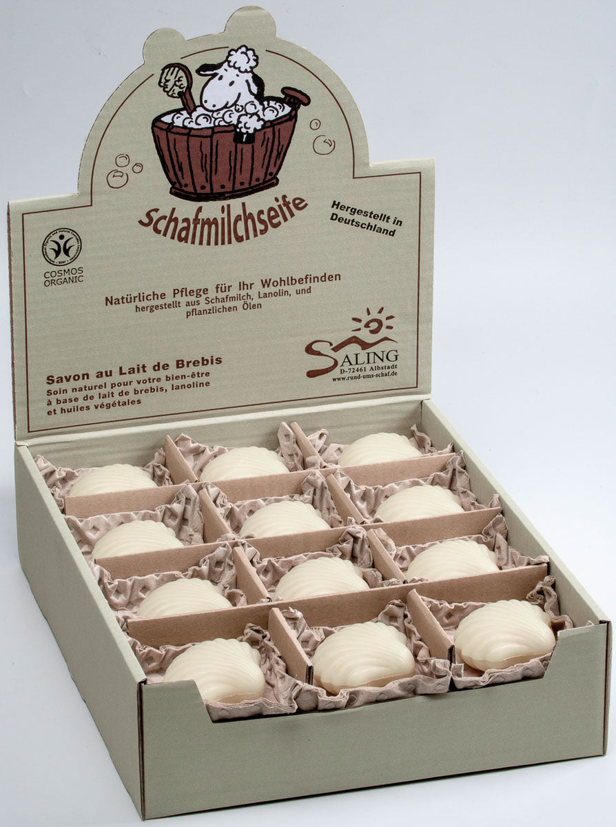 Saling Schafmilchseife Muschel 80 g - die Naturcosmetic