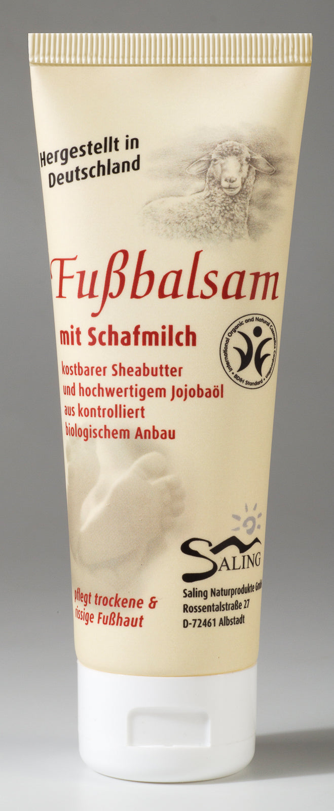 Saling Fußbalsam mit Schafmilch 75 ml - die Naturcosmetic