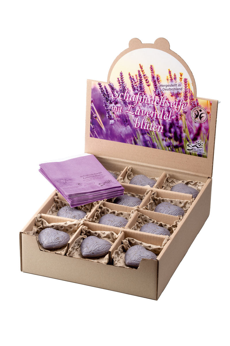 Saling Schafmilchseife Lavendelherz 65 g - die Naturcosmetic