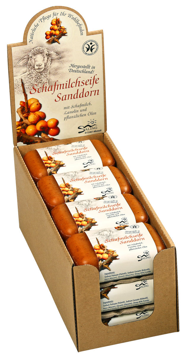 Saling Schafmilchseife Sanddorn 100 g - die Naturcosmetic
