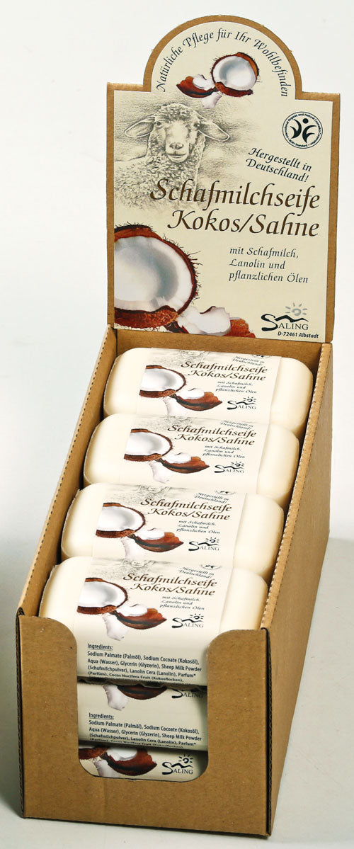 Saling Schafmilchseife Kokos Sahne 100 g - die Naturcosmetic
