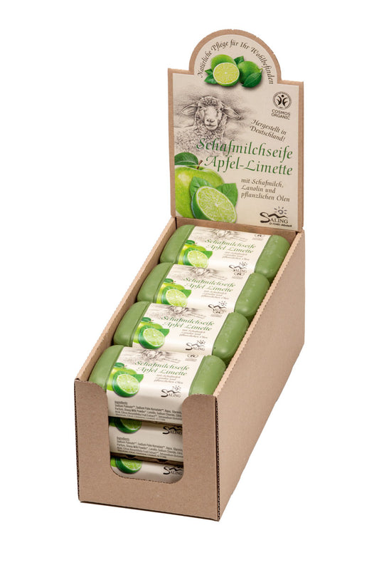 Saling Schafmilchseife Apfel Limette 100 g - die Naturcosmetic