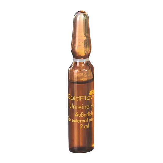 Goldflower Wirkstoffampulle "unreine Haut" 2x2 ml - die Naturcosmetic