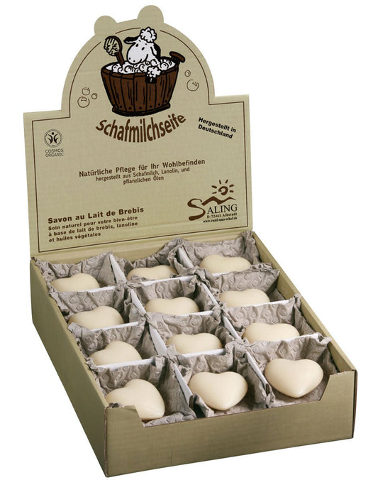 Saling Schafmilchseife Herz natur 65 g - Saling