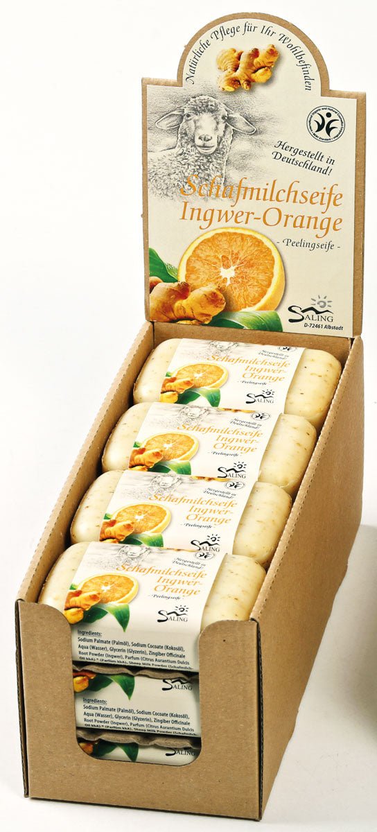 Saling Schafmilchseife Ingwer-Orange 100 g - Saling