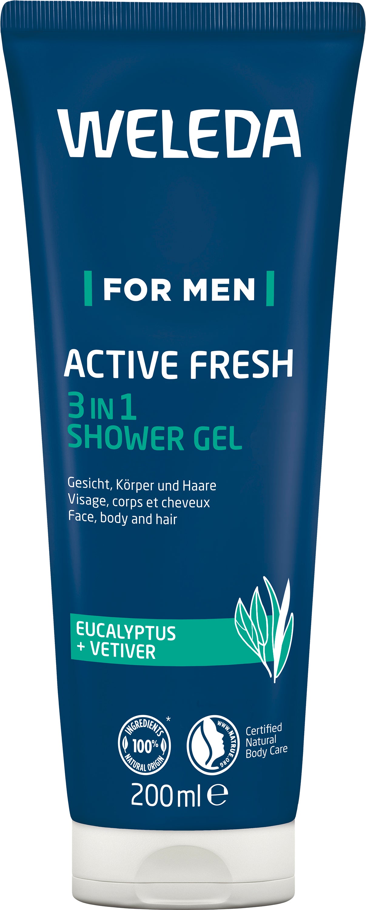 Weleda - For Men Active Fresh 3in1 Shower Gel, 200 ml