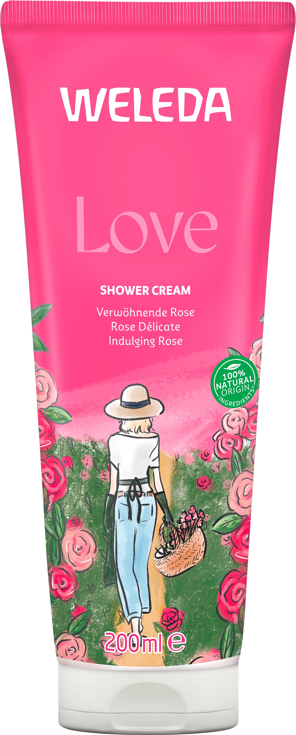 Weleda - Love Shower Cream Rose, 200 ml