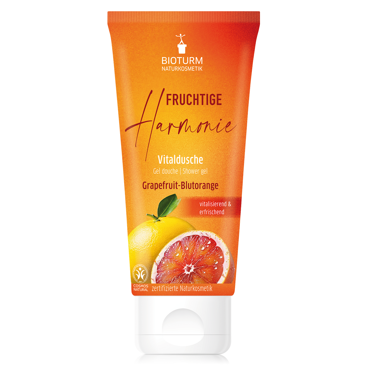 Bioturm Fruchtige Harmonie | Vitaldusche Grapefruit-Blutorange 200 ml