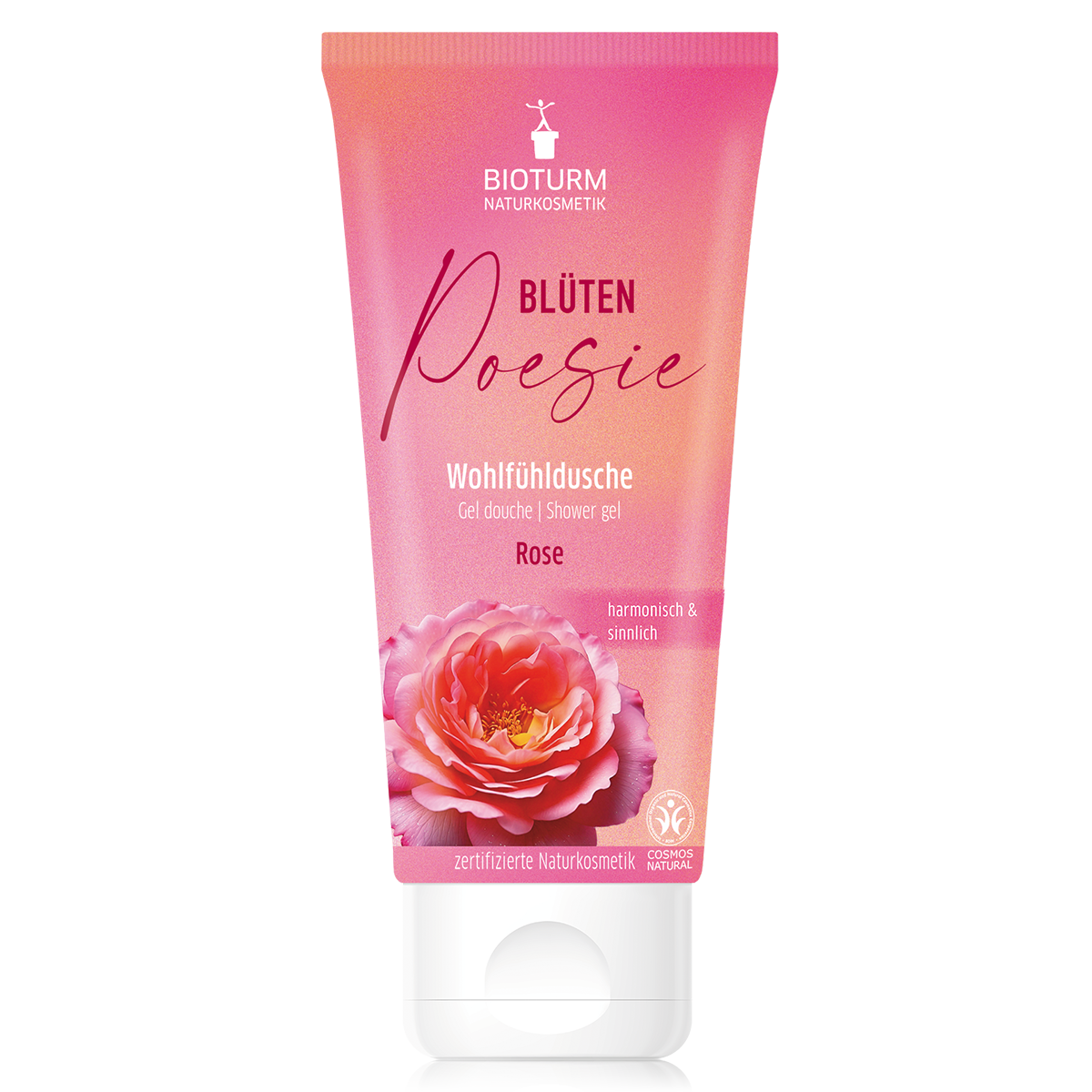 Bioturm Blüten-Poesie | Wohlfühldusche Rose 200 ml