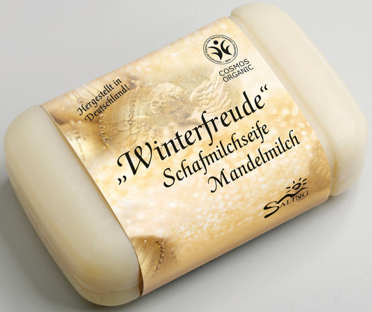 Saling Schafmilchseife "Winterfreude" Mandelmilch 100 g - die Naturcosmetic