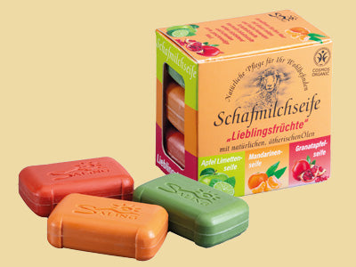 Saling Geschenkverpackung 3er Set „Lieblingsfrüchte“ - die Naturcosmetic