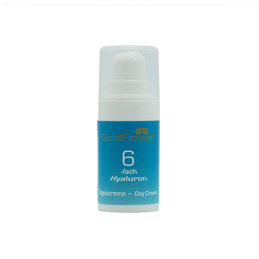 Goldflower 6-fach Hyaluron Tagescreme 15 ml - die Naturcosmetic