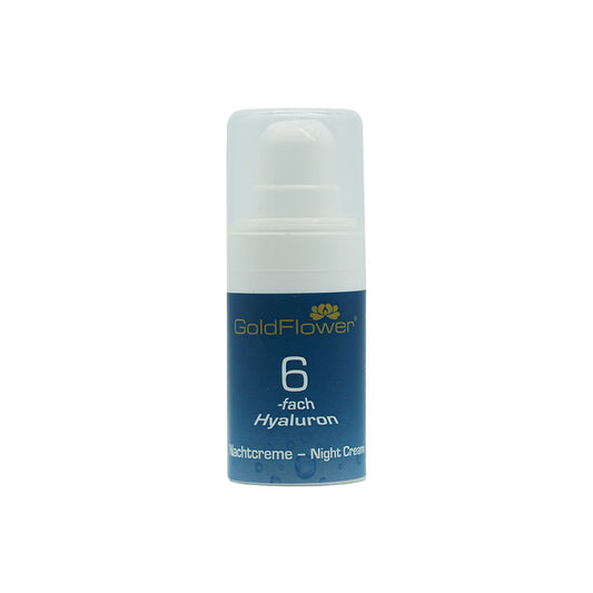 Goldflower 6-fach Hyaluron Nachtcreme 15 ml - die Naturcosmetic