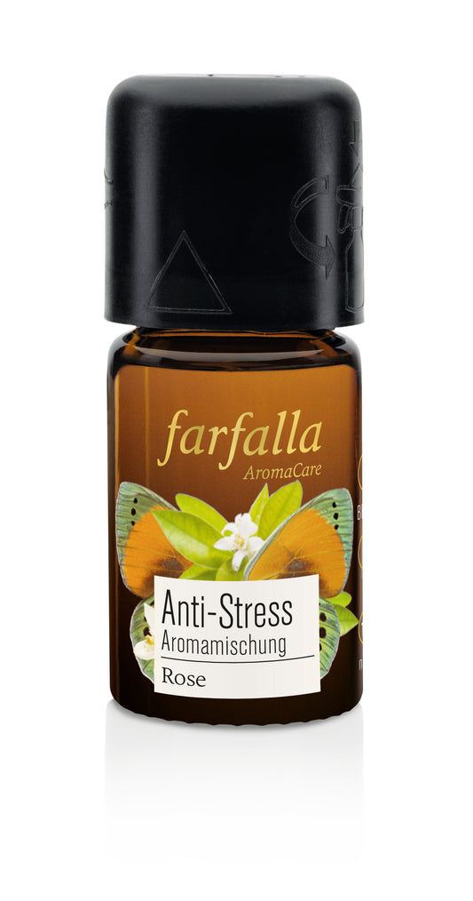 Farfalla – Sanft entspannt, Rose, Anti-Stress Aromamischung, 5 ml