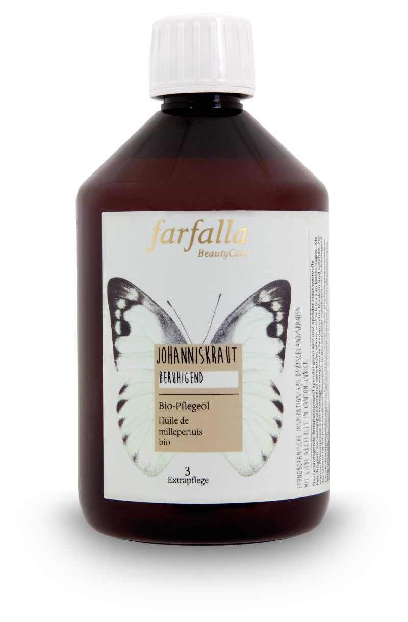Farfalla – Johanniskraut Bio-Pflegeöl, beruhigend, 500 ml