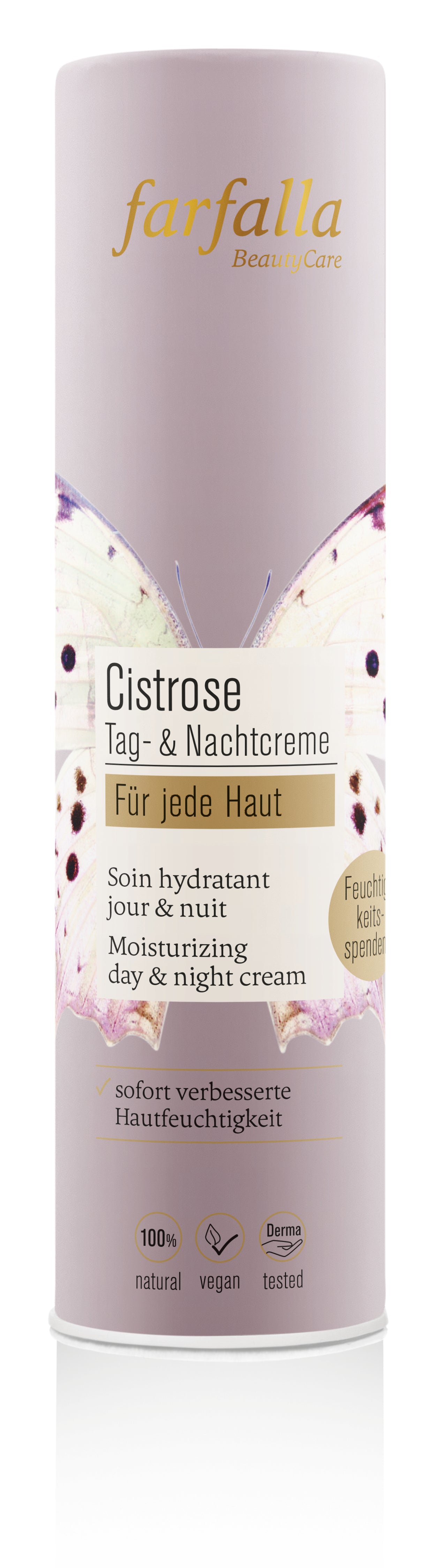 Farfalla Cistrose Für jede Haut, Feuchtigkeitsspendende Tag- und Nachtcreme 30 ml