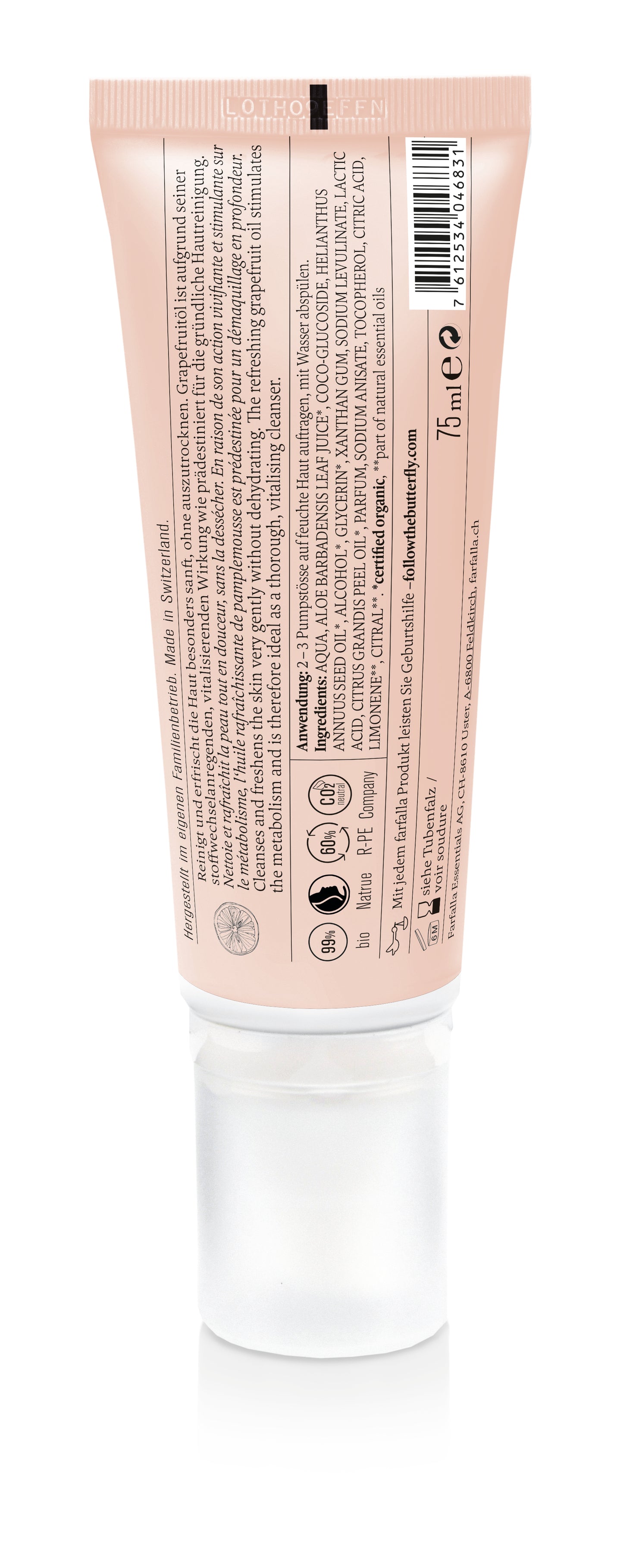 Farfalla Grapefruit Reinigung Ultrasanftes Reinigungsfluid 75 ml