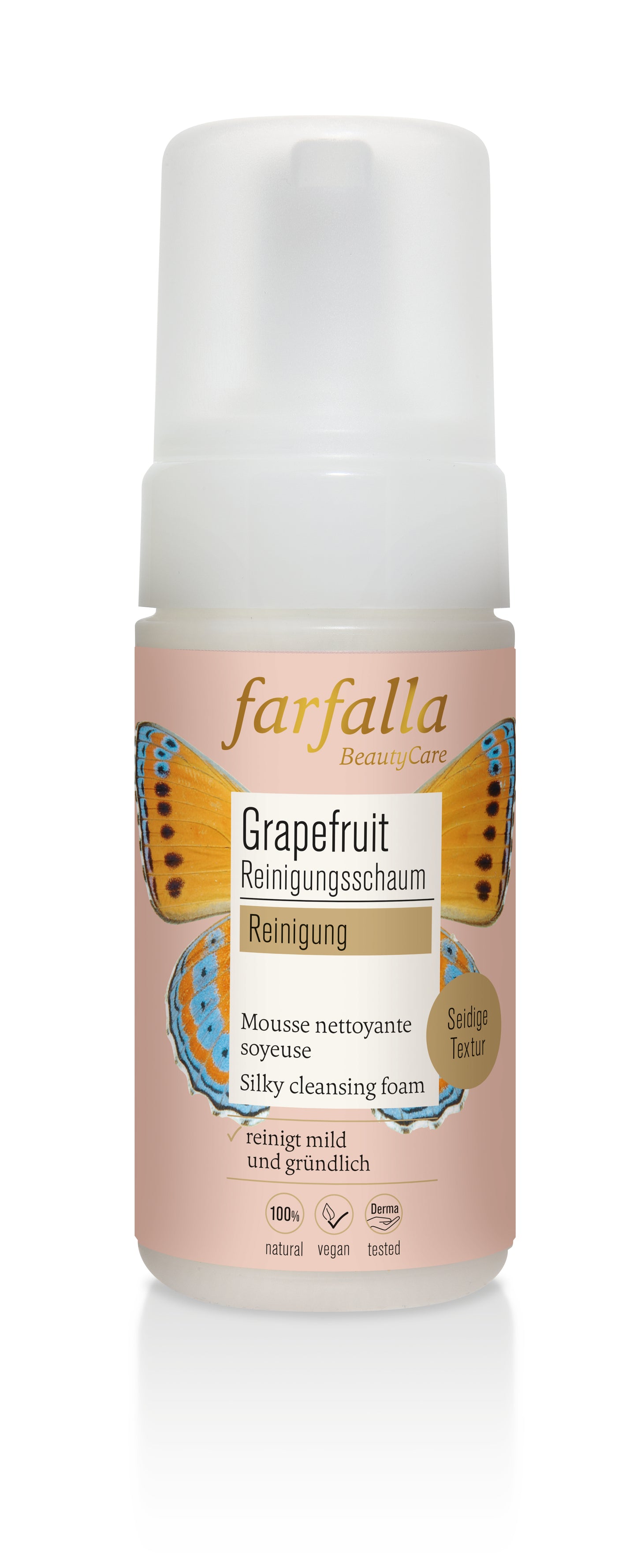 Farfalla Grapefruit Reinigung, Seidiger Reinigungsschaum 120 ml
