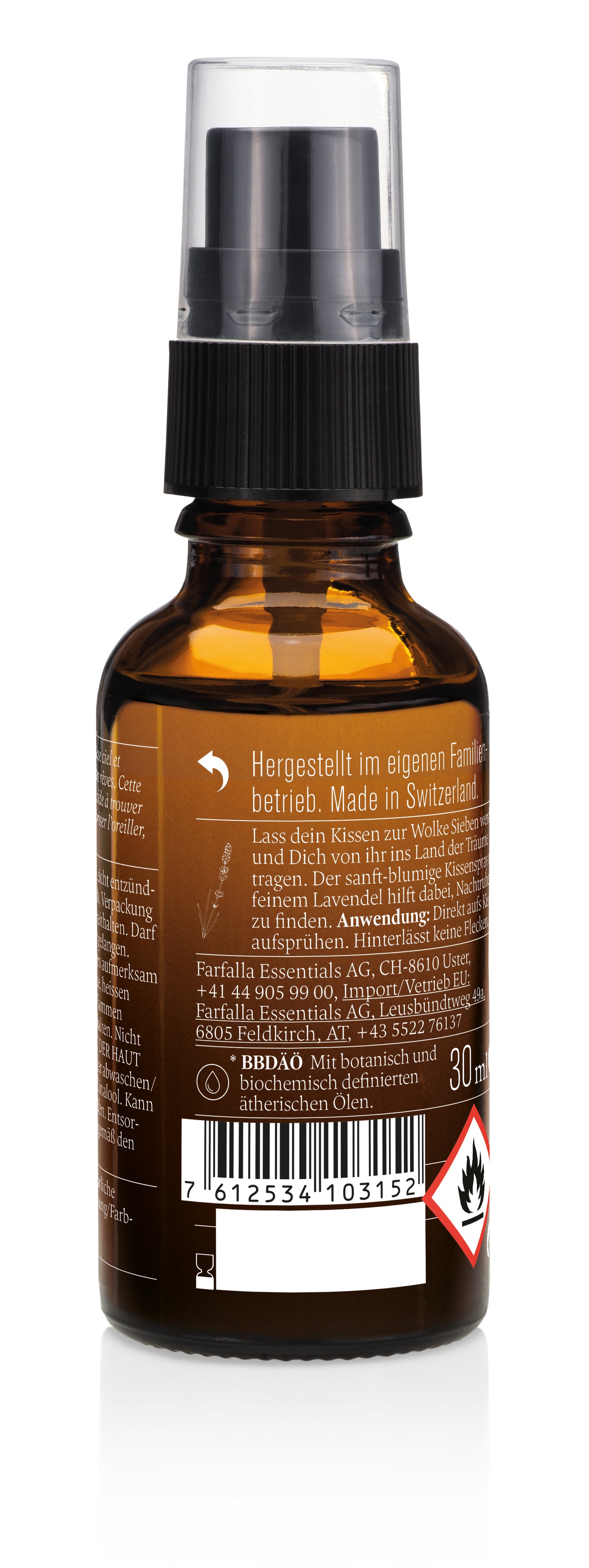 Farfalla – Schlaf schön, Lavendel, Gute Nacht Bio-Raumspray, 75 ml