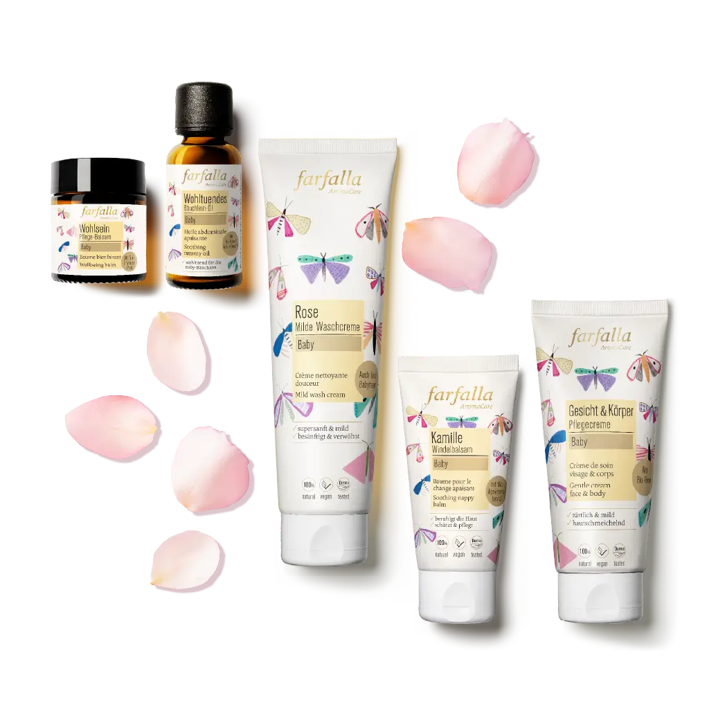 Farfalla – Baby, Rose, Zärtliche Pflegecreme Gesicht & Körper, 100 ml