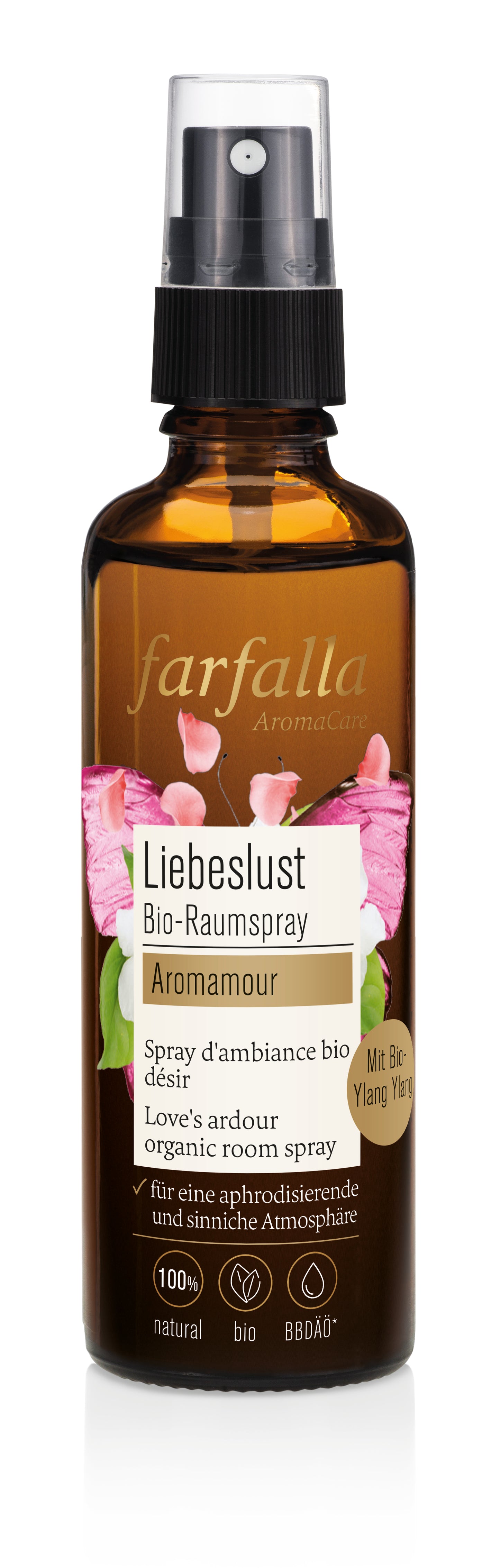 Farfalla – Aromamour, Liebeslust Bio-Raumspray, 75 ml