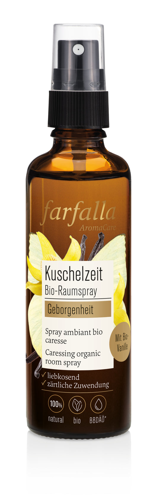 Farfalla – Geborgenheit, Kuschelzeit Bio-Raumspray, 75 ml