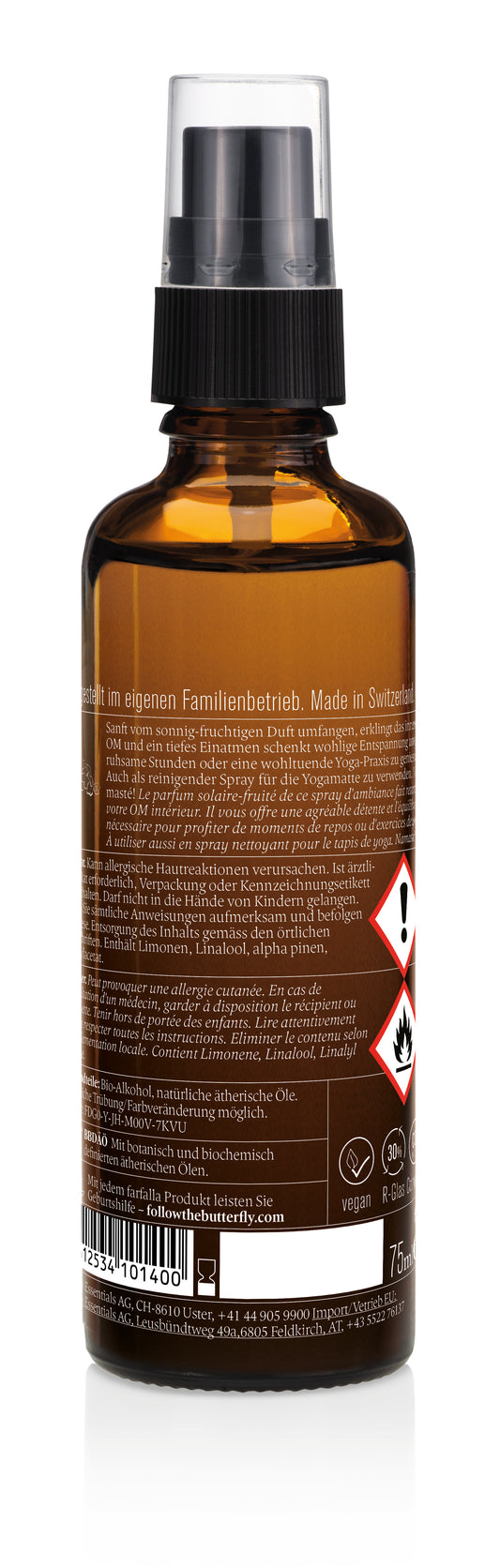 Farfalla – Mindfulness, Aroma-Yoga Bio-Raumspray, 75 ml