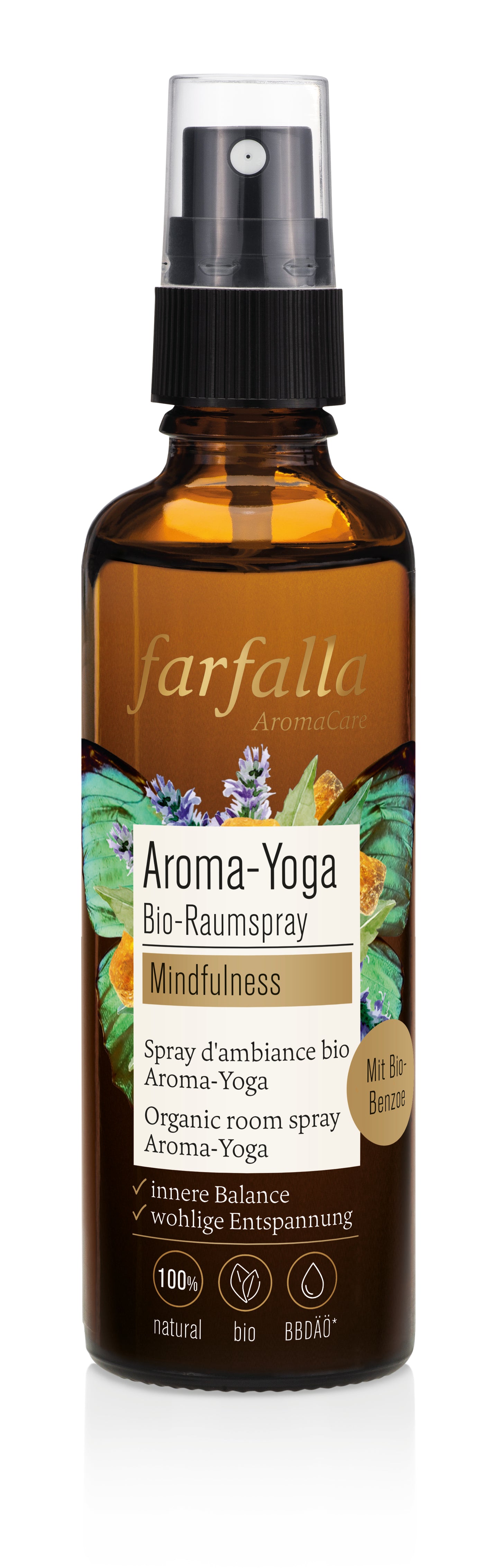 Farfalla – Mindfulness, Aroma-Yoga Bio-Raumspray, 75 ml