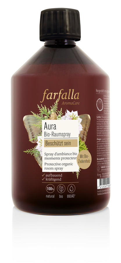 Farfalla – Nachfüllflasche Beschützt sein, Aura, Bio-Raumspray Schützend, 500 ml