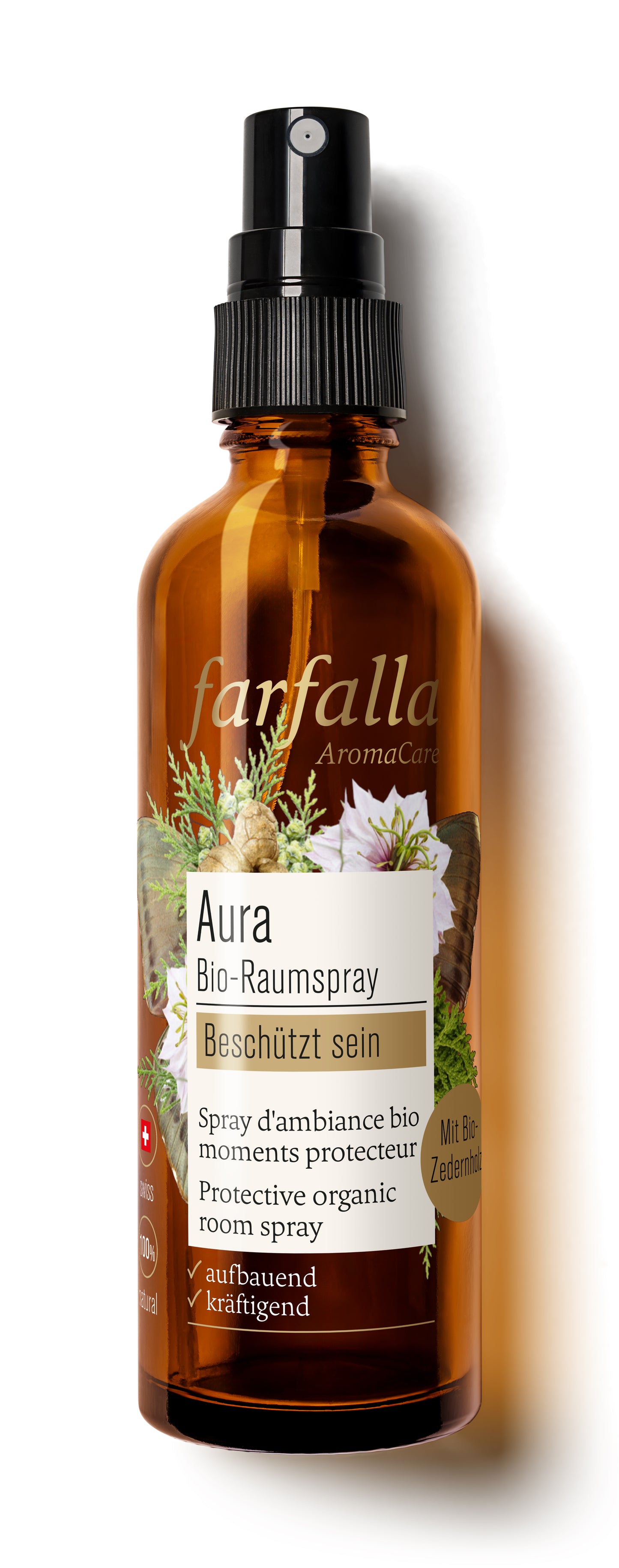 Farfalla – Beschützt sein, Aura, Schützender Bio-Raumspray, 75 ml