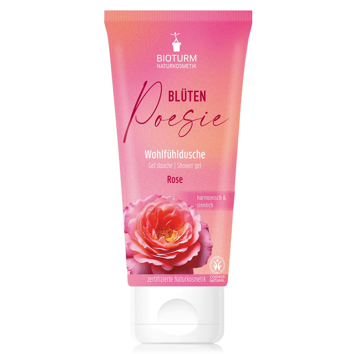 Bioturm Blüten-Poesie | Wohlfühldusche Rose 200 ml - Bioturm