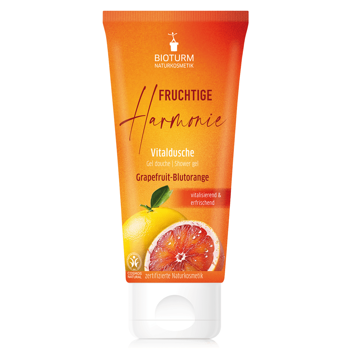 Bioturm Fruchtige Harmonie | Vitaldusche Grapefruit-Blutorange 200 ml - Bioturm