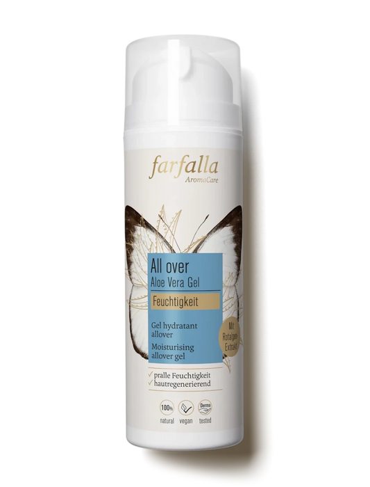 Farfalla – Aloe Vera, Feuchtigkeitsspendendes Allover-Gel, 150 ml, Feuchtigkeit - Farfalla