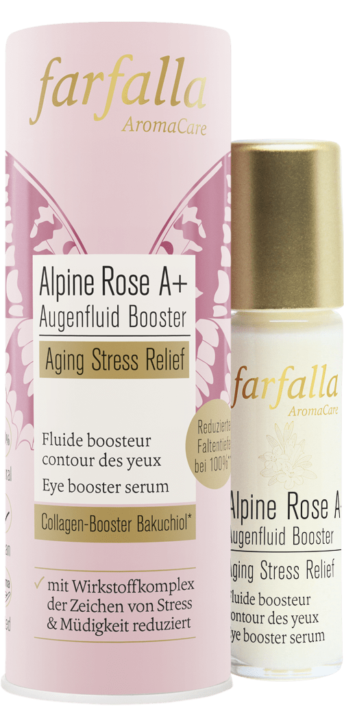 Farfalla Alpine Rose A+ Augenfluid Booster, Aging Stress Relief, 10ml - Farfalla