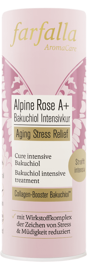 Farfalla Alpine Rose A+ Bakuchiol Intensivkur, Aging Stress Relief, 15ml - Farfalla