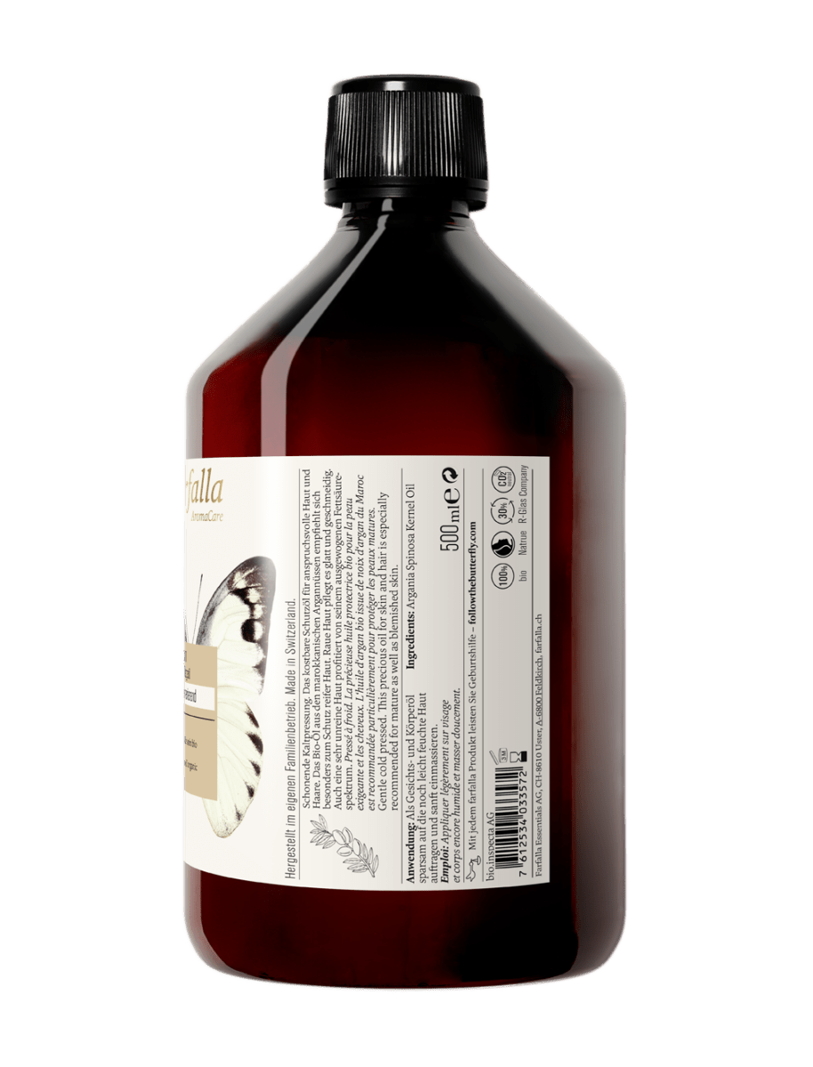 Farfalla – Argan, Bio-Pflegeöl, regenerierend, 500 ml - Farfalla