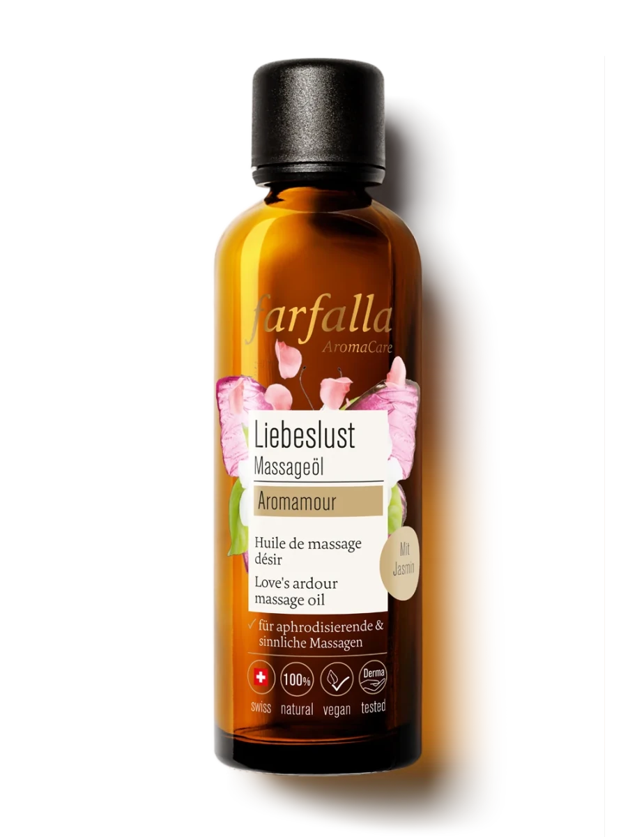 Farfalla – Aromamour, Liebeslust Massageöl, 75 ml - Farfalla