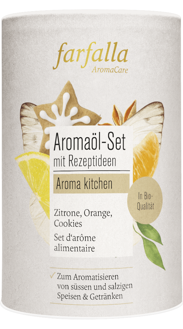 Farfalla Aromaöl-Set mit Rezeptideen - Farfalla