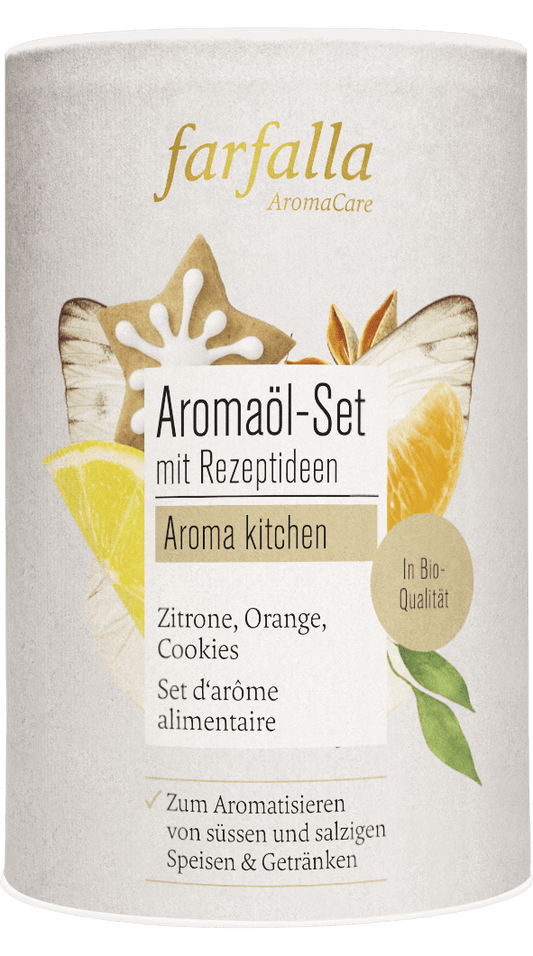 Farfalla Aromaöl-Set mit Rezeptideen - Farfalla