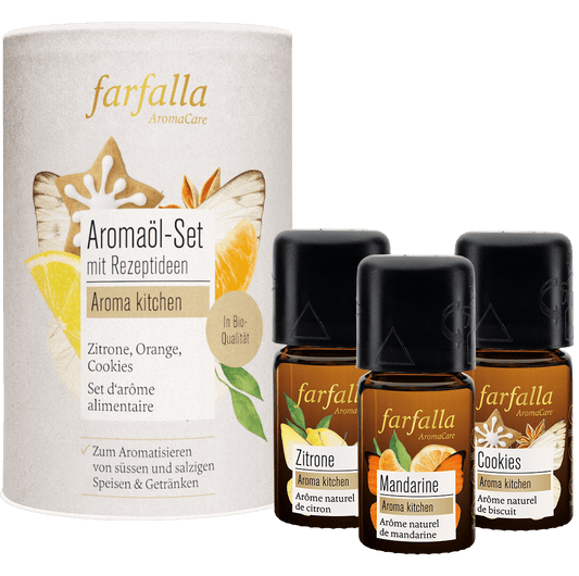 Farfalla Aromaöl-Set mit Rezeptideen - Farfalla