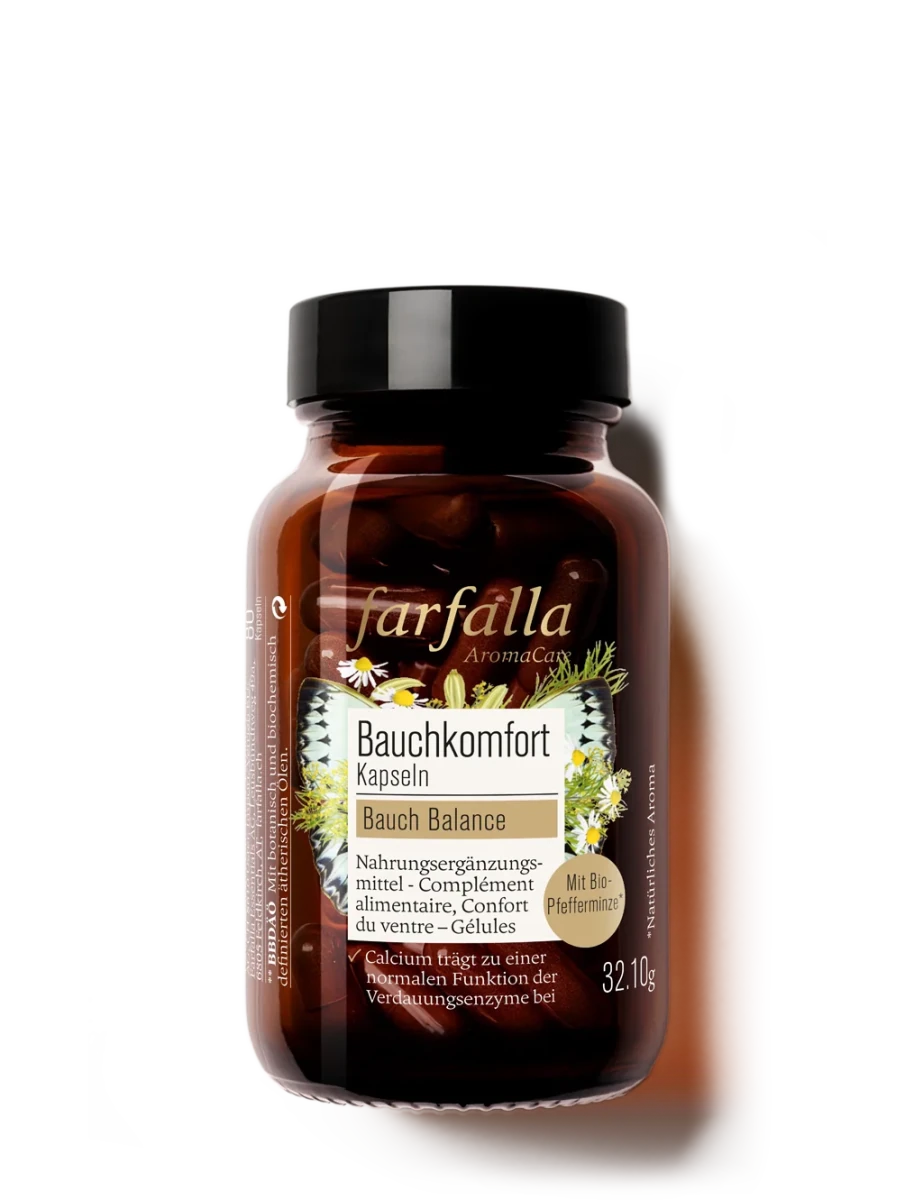 Farfalla – Bauchkomfort Kapseln, Phyto Aroma Complex, 80 Stk. - Farfalla