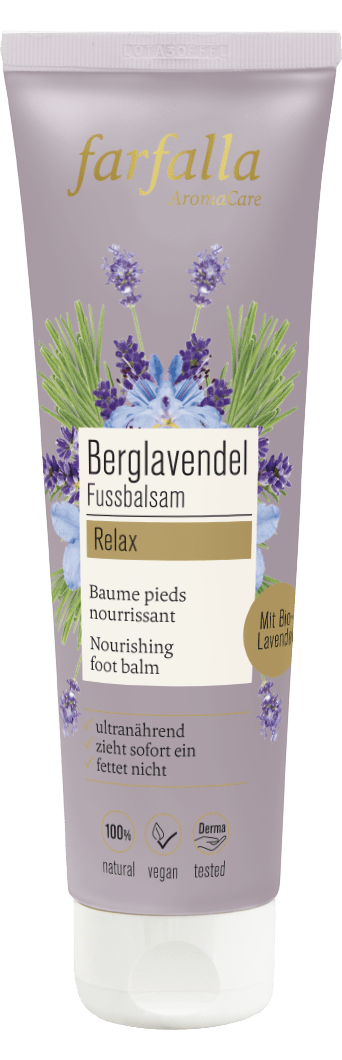 Farfalla Berglavendel Relax, Fussbalsam, 75ml - Farfalla