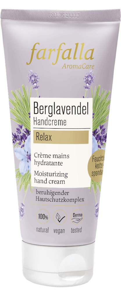 Farfalla Berglavendel Relax, Schön entspannt Handcreme, 50ml - Farfalla