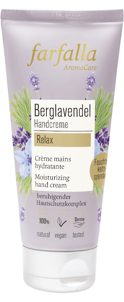 Farfalla Berglavendel Relax, Schön entspannt Handcreme, 50ml - Farfalla