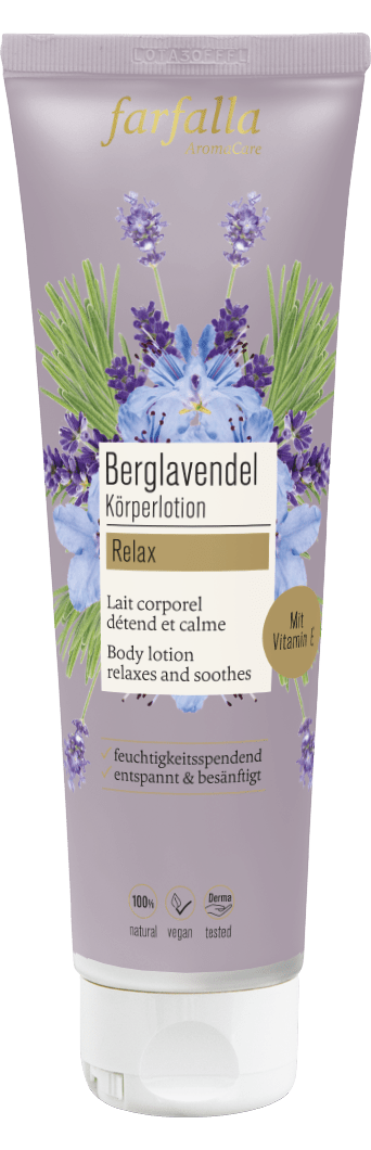 Farfalla Berglavendel Relax, Schön entspannt Körperlotion, 150ml - Farfalla