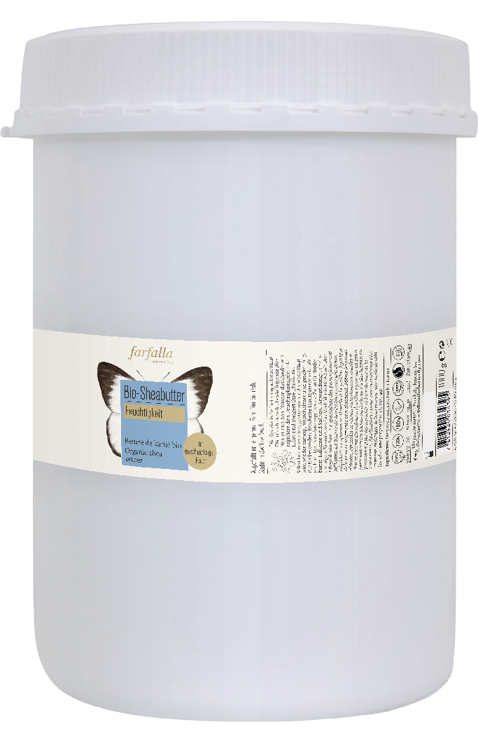 Farfalla Bio-Sheabutter, Feuchtigkeit, 1000 g - Farfalla