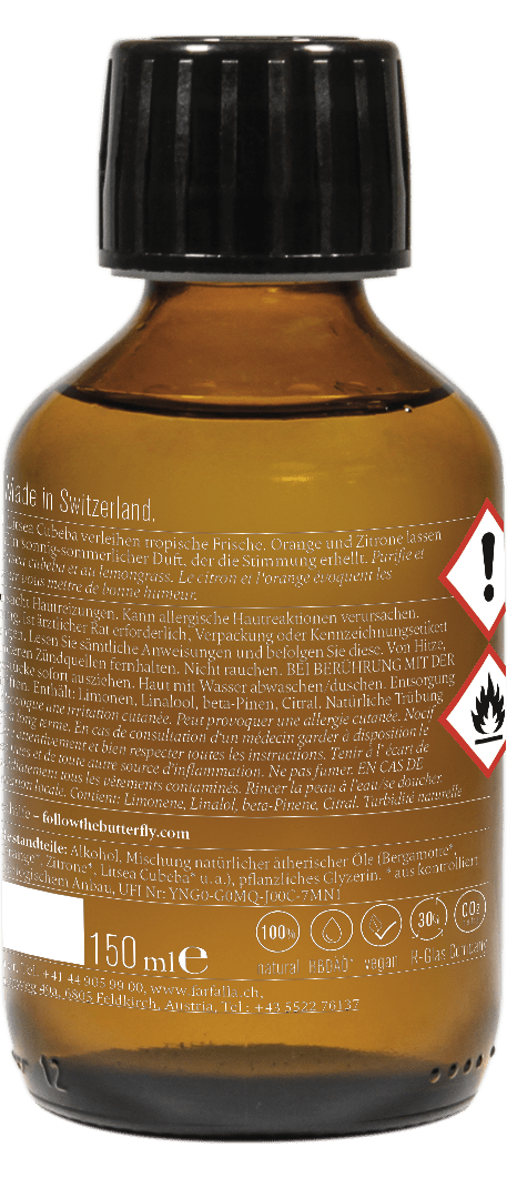 Farfalla – Duftstäbchen Citrus Garden Aroma Ambiance Nachfüllung, 150 ml - Farfalla