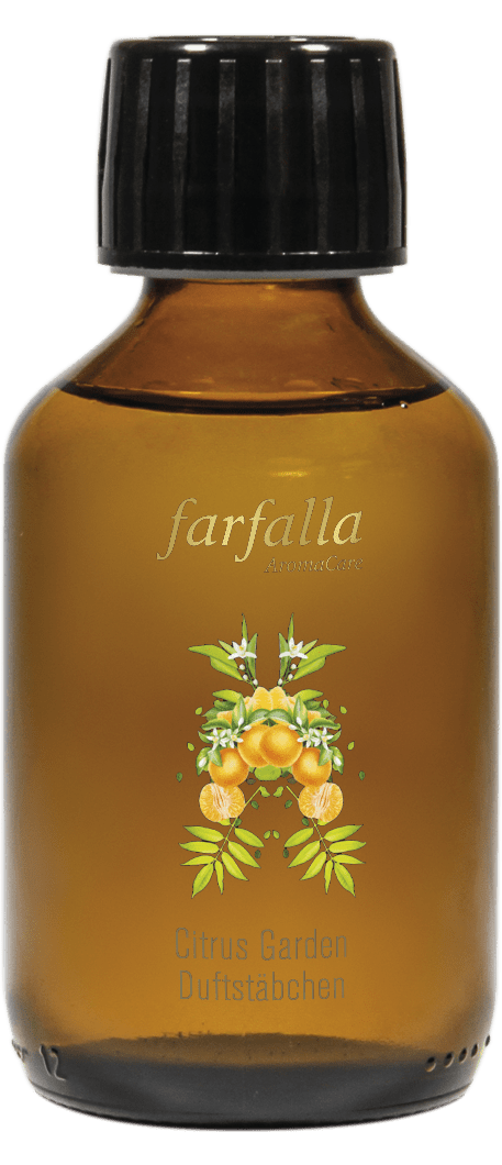Farfalla – Duftstäbchen Citrus Garden Aroma Ambiance Nachfüllung, 150 ml - Farfalla