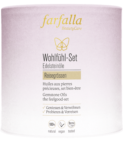 Farfalla Edelsteinöle Wohlfühl-Set, 7x 10 ml - Farfalla